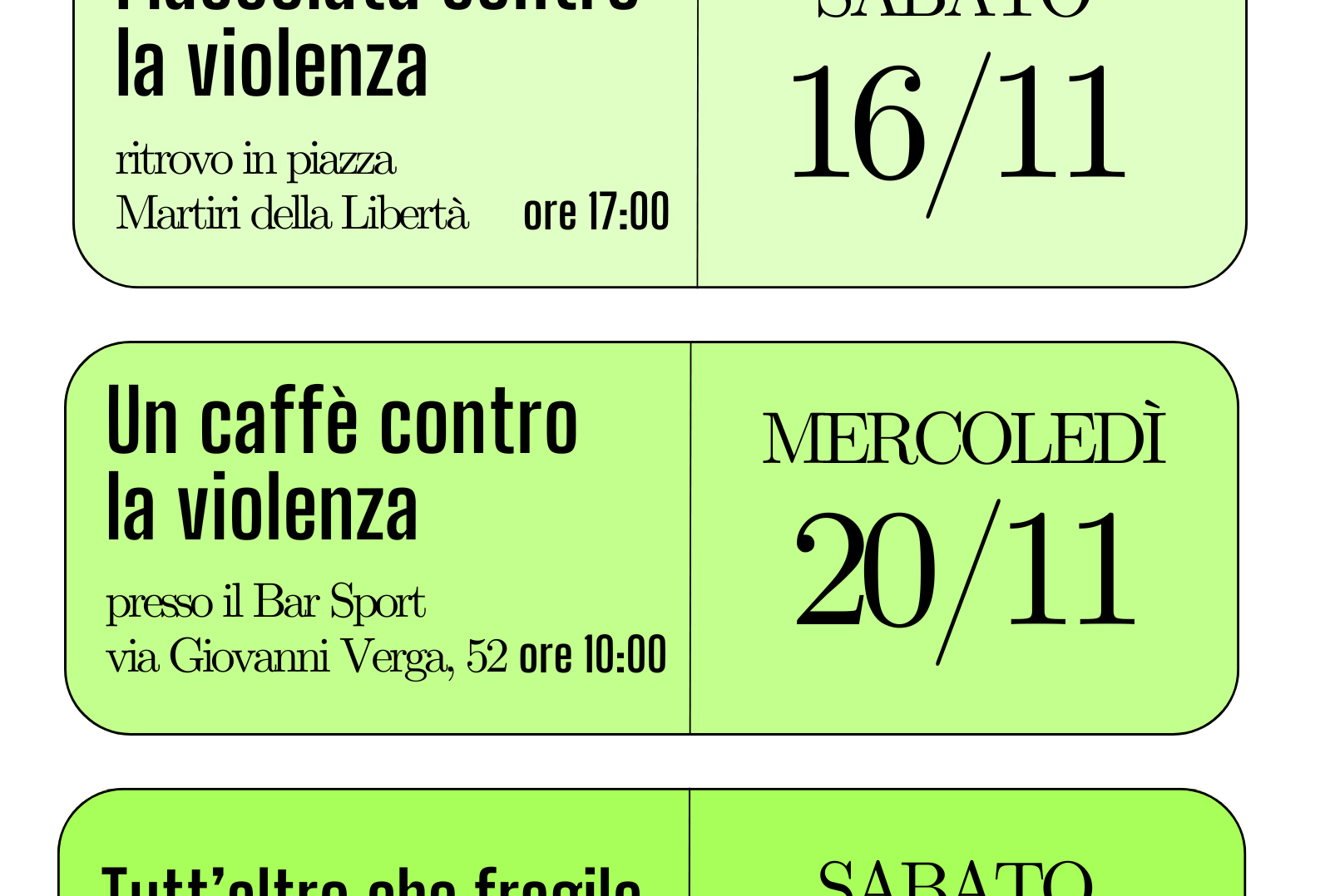 Eventi a Carpenedolo per la “Giornata Internazionale contro la Violenza sulle Donne”